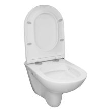 Obrázek k výrobku 20989 - Mereo WC závěsné, RIMLESS, 530x355x360, keramické, vč. sedátka CSS113S