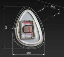 MOL zrcadlo s LED osvětlením  6