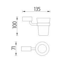 Nimco BORMO BR 11058C-26 držák sklenky  2