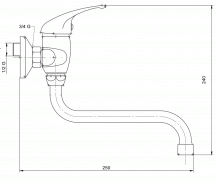 Novaservis METALIA 55 55070/T.0  dřezová/umyvadlová baterie 150  1