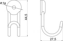Novaservis METALIA - 6009.0 věšák drátěný  2