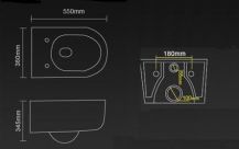 ONE WHITE závěsný klozet  2