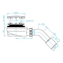 Obrázek k výrobku 19272 - Plast Brno EWNN942 sifon vaničkový nerez 90 nízký