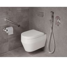 Obrázek k výrobku 21025 - Podomítková baterie s bidetovou sprchou, Dita, Mbox, hranatý kryt, chrom