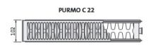 Obrázek k výrobku 21344 - PURMO Compact 22 deskový radiátor