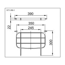 Rošt k výlevce - černý  1