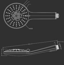 Ruční sprcha 5354A chrom  3
