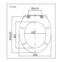 Sedátko DUNA Soft-Close bílé (univ.)  6