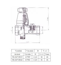 Slovarm TE-1847 pojistný ventil  1