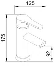 Stojánková umyvadlová baterie