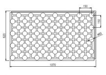 Systémová deska 1050x600mm - 0,63m2  2