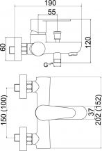 TITANIA FRESH 96020/1.0 baterie vanová 150mm 1