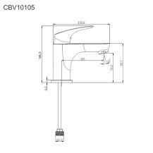 Obrázek k výrobku 21017 - Umyvadlová stojánková baterie Eve s bidetovou sprchou