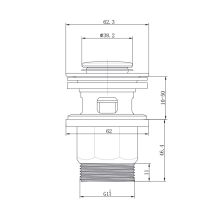 Obrázek k výrobku 21008 - Umyvadlová stojánková baterie, Sonáta,  s clic-clac CH03P, chrom