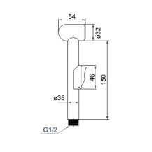 Obrázek k výrobku 21016 - Umyvadlová stojánková baterie, Viana, s bidetovou sprchou