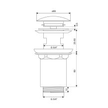 Obrázek k výrobku 21004 - Umyvadlová stojánková baterie, Viana, s clic-clac CH03VS, chrom