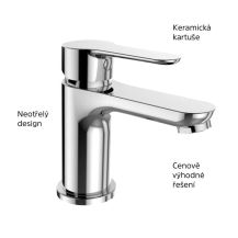 Obrázek k výrobku 21062 - Umyvadlová stojánková baterie Zuna s bidetovou sprchou