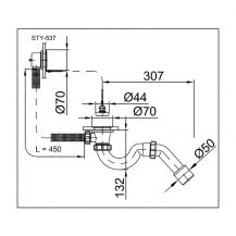 Vanový sifon STY-537  1