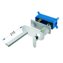 Obrázek k výrobku 21078 - Viana jednocestná podomítková baterie s ramínkem, s oválným krytem