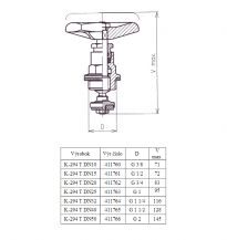 Vršek ventilu K-294T  1