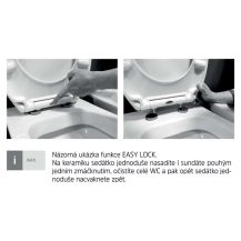 Obrázek k výrobku 20989 - WC závěsné, RIMLESS, 530x355x360, keramické, vč. sedátka CSS113S