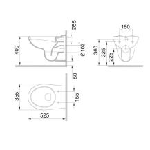 Obrázek k výrobku 21058 - WC závěsný klozet