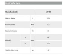 Wterm SVK 100 (VA/100) akumulační nádrž (11155)  5