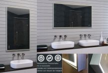 Zrcadlo MAU s LED osvětlením (teplá/studená)  7