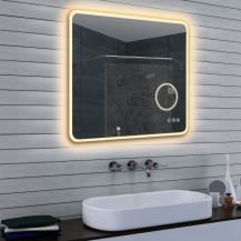 Zrcadlo MLE s LED osvětlením a lupou (teplá/studená)  13