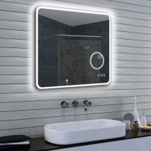 Zrcadlo MLE s LED osvětlením a lupou (teplá/studená)  16