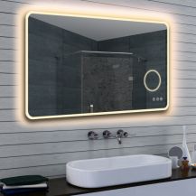 Zrcadlo MLE s LED osvětlením a lupou (teplá/studená)  17