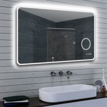 Zrcadlo MLE s LED osvětlením a lupou (teplá/studená)  12