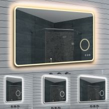 Zrcadlo s LED osvětlením a lupou MLE  16